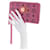 MCM Visetos Zip Around Wallet Pink  - view 3