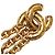 Timeless Vintage Chanel Matelassé 3-Strang Kette Gürtel Golden - Ansicht 2