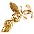 Timeless Vintage Chanel Matelassé 3-Strang Kette Gürtel Golden - Ansicht 4