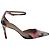 Stuart Weitzman Stuart 85 Zapatos de Tacón con Correa Acuarela en Satén Multicolor