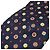 Bulgari Cravatta in seta sette pieghe BVLGARI Rosso Blu Multicolore Blu navy - vista 7