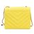 Executive Chanel Borsa a soffietto in pelle di vitello chevron piccola Giallo - vista 2