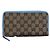 Dionysus Gucci Long Zip Wallet Blue Exotic Leather