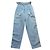 Pantalón ancho Kenzo Jeans de algodón a rayas azul y blanco