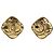 Orecchini a clip vintage CC in metallo di Chanel D'oro