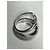 Hermès LIMA Ring aus Silber Größe 56 Grau - Ansicht 4