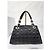 CHRISTIAN DIOR Borsa Tote Charming Lock in Satin Cannage Trapuntato Nero - vista 4