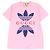 Camiseta de algodón con estampado del logo Trefoil Gucci×adidas Rosa