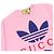 Camiseta de algodón con estampado del logo Trefoil Gucci×adidas Rosa - vista 2