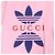 Camiseta de algodón con estampado del logo Trefoil Gucci×adidas Rosa - vista 4