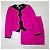 Emanuel Ungaro Ungaro Parallele Paris tailleur rosa in velluto vintage 1980s - vista 7