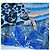 Hermès Carré 90 Jaguar Quetzal Sciarpa di seta blu - vista 3