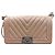 Chanel Medium Boy Flap Tasche aus gealtertem, gestepptem rosa Leder mit Kette Pink