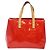 LOUIS VUITTON Monogram Vernis Reade PM Borsa a Mano Rossa M91088 LV Auth ep10876 Rosso - vista 2