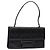 Borsa a Spalla Gancini in Pelle Nera e Argento di Salvatore Ferragamo Auth BA5258 Nero