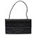 Borsa a Spalla Gancini in Pelle Nera e Argento di Salvatore Ferragamo Auth BA5258 Nero - vista 2