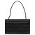 Borsa a Spalla Gancini in Pelle Nera e Argento di Salvatore Ferragamo Auth BA5258 Nero - vista 3