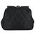 CHANEL Borsa in Vita Matelassé Satin Nero Oro CC Auth 141135V D'oro - vista 2