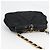CHANEL Borsa in Vita Matelassé Satin Nero Oro CC Auth 141135V D'oro - vista 6