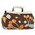 Borsa a mano Miu Miu in tela marrone Auth BA5216