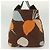 Borsa a mano Miu Miu in tela marrone Auth BA5216 - vista 5