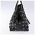 Borsa Tote Jimmy Choo Studs in pelle verniciata nera e argento Auth BA5147 Nero - vista 3