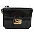 Borsa a Spalla CÉLINE Carrozza in Pelle Verniciata Nera Oro Auth 142247 Nero D'oro - vista 2