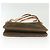 Céline Borsa a spalla in tela Macadam C di CELINE in suede marrone e oro Auth 139556 D'oro - vista 9