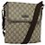 Borsa a spalla GG Supreme in PVC beige e argento di GUCCI 223666 Auth ep10605