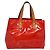 LOUIS VUITTON Monogram Vernis Reade PM Sac à main Rouge M91088 LV Auth bs29030
