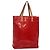 LOUIS VUITTON Monogram Vernis Reade MM Borsa a Mano Rossa M91086 LV Auth 140955 Rosso