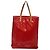 LOUIS VUITTON Monogram Vernis Reade MM Borsa a Mano Rossa M91086 LV Auth 140955 Rosso - vista 2