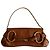 Gucci Borsa a spalla in pelle piccola Horsebit 1955 marrone