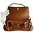 Gucci Borsa a spalla in pelle piccola Horsebit 1955 marrone - vista 9