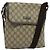 Bolso de Hombro GG Supreme PVC Beige Plata de GUCCI 223666 Auth ep10673