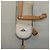 Christian Dior Borsa a spalla in tela a nido d'ape PVC bianco oro Auth BA5312 D'oro - vista 20
