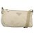 Borsa a Spalla PRADA Nylon Beige Argento Autentica 140483