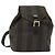 Pequin FENDI Pecan Canvas Rucksack PVC Braun Schwarz Gold Auth 139650 Golden