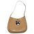 Borsa a Spalla Salvatore Ferragamo Smalto Beige Argento Auth bs29120