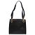 Borsa a Spalla Gancini in Pelle Nera e Oro Salvatore Ferragamo Auth 140104 Nero D'oro - vista 3