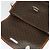 Céline Borsa a Spalla in Tela Macadam CELINE in Pelle PVC Marrone Oro Auth 140198 D'oro - vista 18