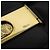 Borsa a Spalla CÉLINE Carrozza in Pelle Marrone Oro Auth 140615 D'oro - vista 10