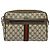 Borsa a Spalla GUCCI GG Supreme Web Sherry Line PVC Beige Oro Rosso Auth ep10859 D'oro - vista 2