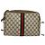 Borsa a Spalla GUCCI GG Supreme Web Sherry Line PVC Beige Oro Rosso Auth ep10859 D'oro - vista 3