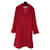 Yves Saint Laurent Red Wool Coat Size 38  - view 1