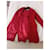 Yves Saint Laurent Red Wool Coat Size 38  - view 5