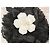 Pente delicado DOLCE & GABBANA em metal dourado com flor de seda preta Preto - vista 2