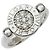 Bulgari Anello Flip Bvlgari Bvlgari Bvlgari in oro bianco 18K con diamanti e onice Argento