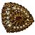 Chanel Seltene XL 11C Saint Tropez Runway Statement Gold Gripoix Perlenring Größe US 6 EU 52 Braun Beige Golden Gold hardware - Ansicht 8