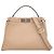 Fendi Beige Medium Leather Peekaboo Iconic Satchel